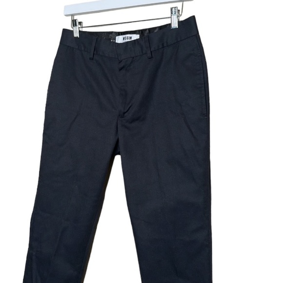 MSGM Men’s Pants Slacks Black Size 40 - Picture 2 of 16